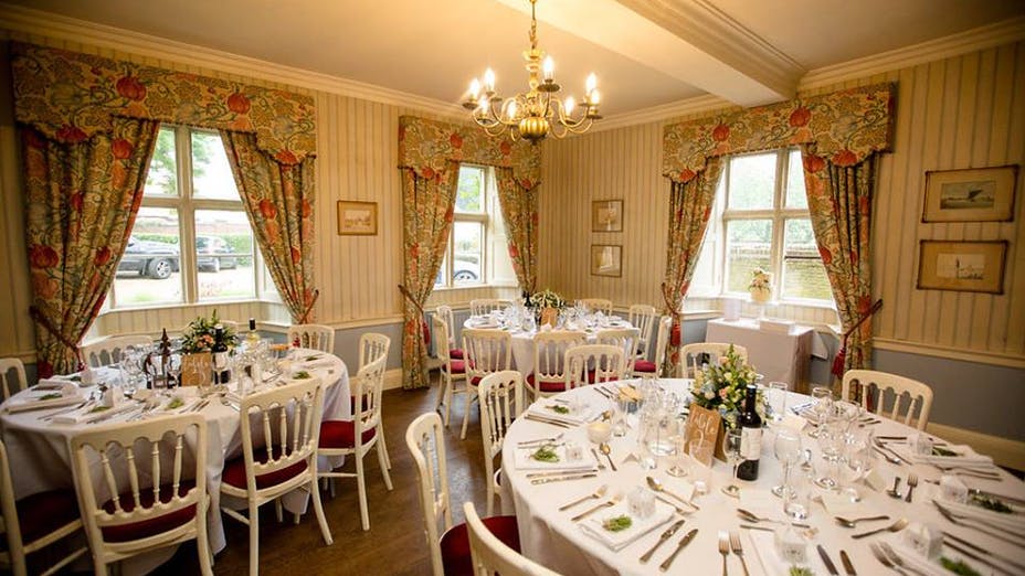 wedding venue allington manor in grantham set out for a wedding