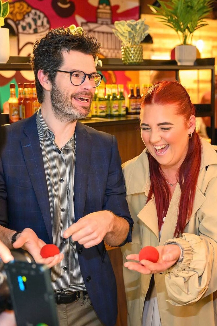 magician performing at a corporate event in Shrewsbury