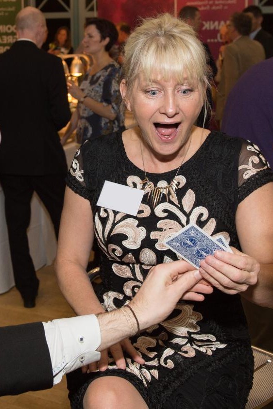 reaction to corporate magician in nottingham
