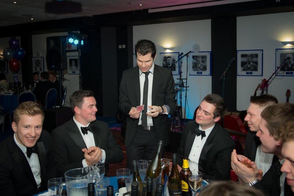 staffordshire magician performing table magic at a corporate event